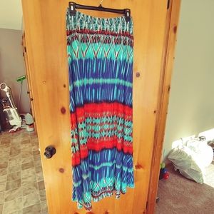 Bisou Multi Color Maxi Skirt